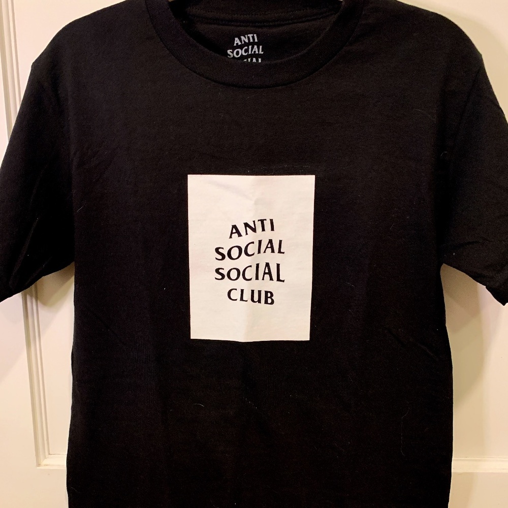 Anti Social Social Club black logo tee (small)